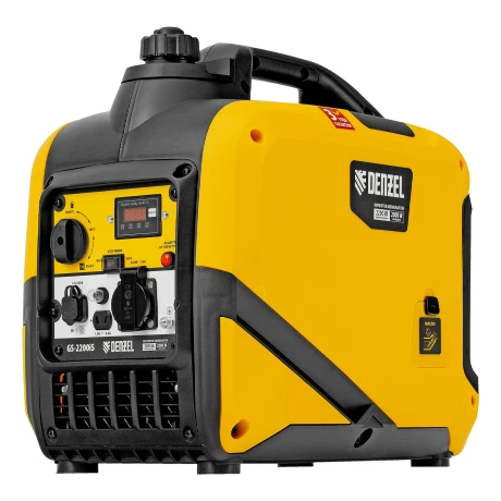 Генератор инверторный GS-2200iS, 2,2 кВт, 230 В, закрытый корпус, ручной старт DENZEL