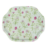 Поднос металлический "Цветы", 33х27см