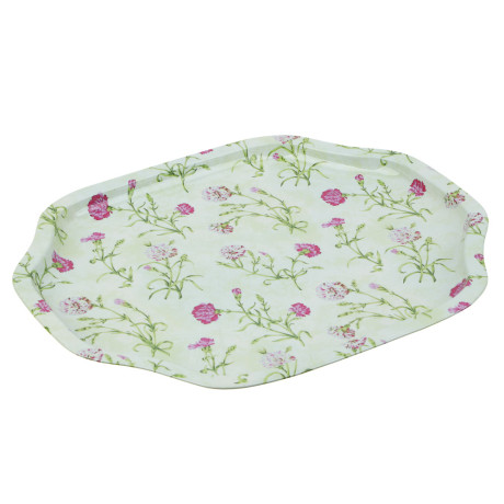 Поднос металлический "Цветы", 33х27см