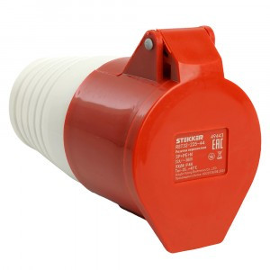 STEKKER силовая розетка CEE переносная ST-225 3P+PE+N 32А 380В IP44, RST32-225-44 49443