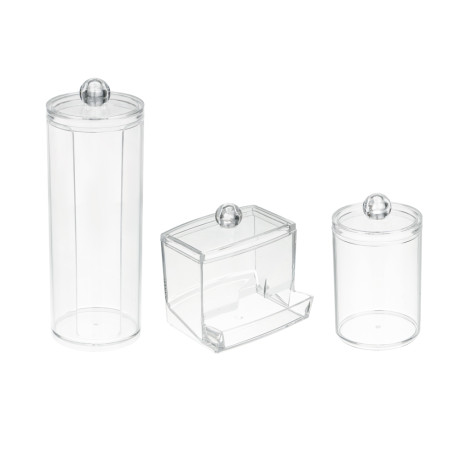 Набор органайзеров 3 штуки тм ЮНИLOOK, пластик, прозрачный, #124