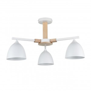 LUMION 8095/3C MODERNI LN25 бел./бел. мет., дерево/мет. люстра Е27 3x60W 220V COLANGE