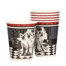 Набор бумажных стаканов Котики нуар, в т/у пленке, 6 шт*250 мл