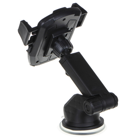 ЕРМАК Держатель телефона на присоске, телескопический, раздвижной, 55-85мм, пластик