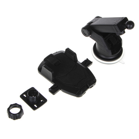 ЕРМАК Держатель телефона на присоске, телескопический, раздвижной, 55-85мм, пластик