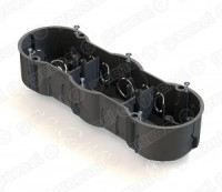 GREENEL Коробка уст. 3-местная 212х70х45мм СУ в кирпич. стенах (с саморезами) (45шт) GE40009