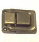 Замок шкатулочный "Прямоугольный" 40х27мм, бронза