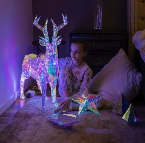 Uniel Фигура новогод. св/д "Олень" 90x80x25см 500LED радужный ULD-R501 220V DEER