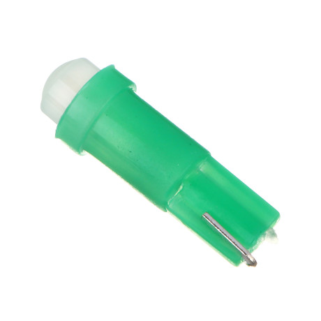 NG Лампа светодиодная T5 (COB 1W),12В, зеленый, 2 шт., блистер