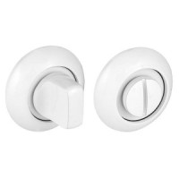 Сантехническая завертка к ручкам АЛЛЮР АРТ BK-R1 W(31110) круглая мат белый (100,10)