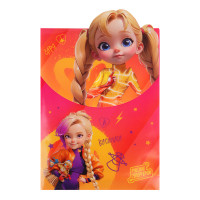 BY Русские Супергерои Папка-конверт на липучке, 31x22см, д/A4, клапан, пл.0,18мм, &quot;Девочки Джуниор&quot;