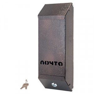 Ящик почтовый Столбик с замком" (медь) (20)