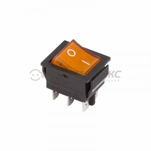 REXANT выкл. клавишный 250V 15А (6с) ON-ON желтый с инд. (RWB-506, SC-767) цена за шт (10!),36-2353