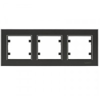 Makel Karea рамка 3 мест. дымч.(горизонт.) 56050703