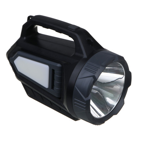 ЕРМАК Фонарь прожектор,LED,5 режимов,пластик,2400мАч,боков.фонари, красный свет, солн.батарея,Туре-С