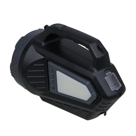 ЕРМАК Фонарь прожектор,LED,5 режимов,пластик,2400мАч,боков.фонари, красный свет, солн.батарея,Туре-С