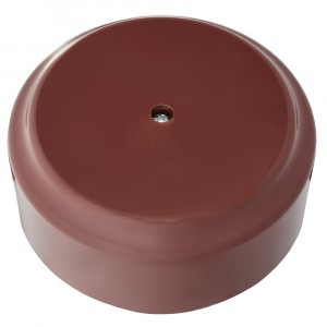 Bylectrica РЕТРО Коробка монтажная ОУ d80 х35мм 4 ввода, КОРИЧНЕВЫЙ IP20 КМ-450