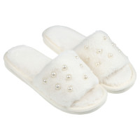 Обувь домашняя женская, размер 40-41, цвет молочный, #17