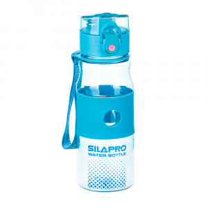 SILAPRO Спортивная бутылка 380мл, 18х6,5см, силикон, PC, 2 цвета