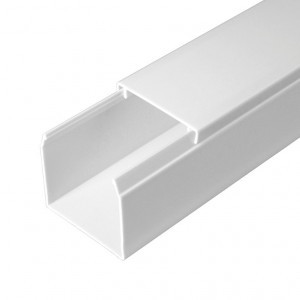 Промрукав Кабель-канал белый 2-й замок в п/э 40х40 (60м/уп) 0640401