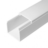 Промрукав Кабель-канал белый 2-й замок в п/э 40х40 (60м/уп) 0640401