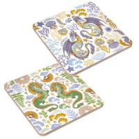 Подставка под горячее &quot;Дзен Дракон&quot;, 14*14 см (кратность 6!!!), береза МТ88-452 Мультидом