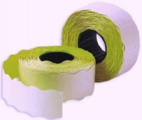 этикет лента 26х16 желт волна 1000шт/рул 10рул/уп 72152