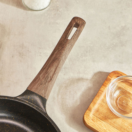 SATOSHI Карнуа Сковорода литая d20см, антипригарное покрытие Мрамор, индукция