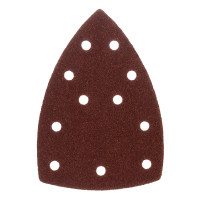 Треугольник абразивный на ворc. подложке под &quot;липучку&quot;, перф., P 60, 150х150х100 мм, 5 шт. Denzel