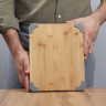 SATOSHI Доска разделочная бамбук, силикон, 27х22х1,5см