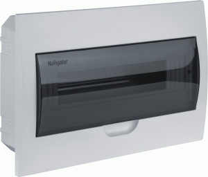 Navigator бокс (корпус) пластик ЩРВ-П-15 мод. встраиваемый IP41 NSS-DBI-15-WH 93806