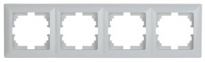 ЭРА Intro Solo Рамка 4 мест. СУ белый 4-504-01, 5669
