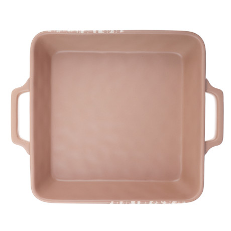 MILLIMI Форма для запекания и сервировки квадрат.с ручками, керамика, 26х21х5см, 1,2л, бежевая