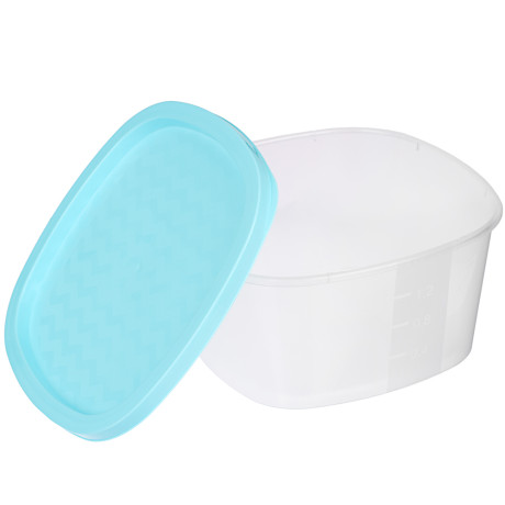 Контейнер для СВЧ с крышкой, 1,5л, пластик, квадратный, 3 цвета