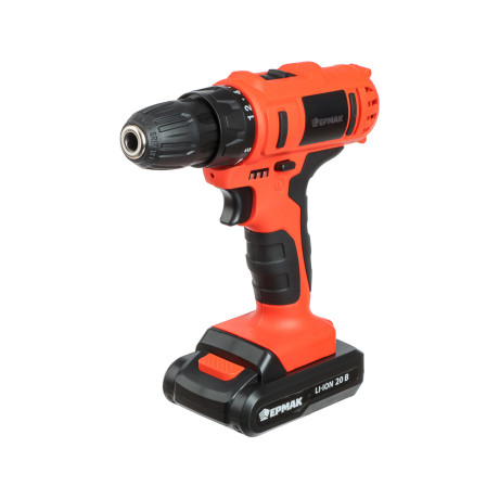 ЕРМАК Набор электроинструмента 29 предметов, шуруповерт 20В (2А*ч, 2шт, 35Н*м) (ONE)