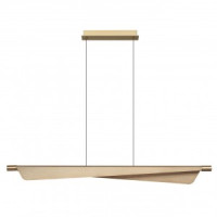 ODEON LIGHT 7017/24LB HIGHTECH св-к подвес св-к сенс.диммер акрил лат. брашинг 24W 3000K 220V LINEA