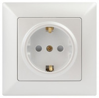 ЭРА Intro Solo роз. СУ, 1 мест. земля, 2P+E 16A, штор. перламутр, 250В, IP20, 4-206-06 6663