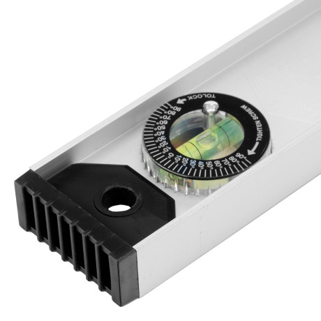 Уровень алюминиевый "Рельс", 1000 мм, 3 глазка (1 поворотный) Matrix