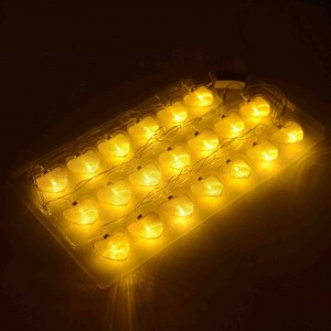 APEYRON Гирлянда-нить (бат) "Сердце" 20LED теплый белый 3м. золото/хром (2*АА) провод.проз 15-62