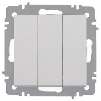 ЭРА Intro Accent мех. выкл. СУ 3 кл. 10А 250В, белый Б0063531