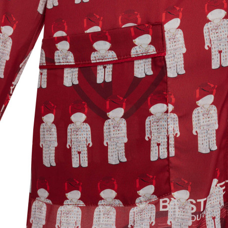 Пижама "Card" red, мужская, красный с рисунком, разм. one size