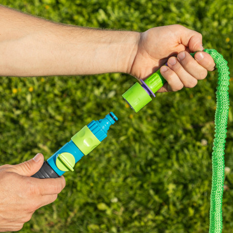 Набор поливочный, шланг 10-30 м, пистолет 7 реж., с быстросъемным соединителем Palisad