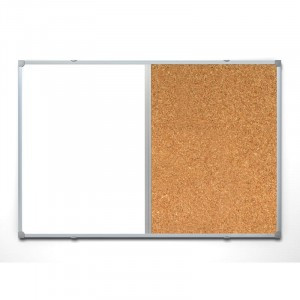 Доска для информации Доска д/информации Доска комб.пробковая/магн.-маркерная лак 60х90см алюм.ра 391