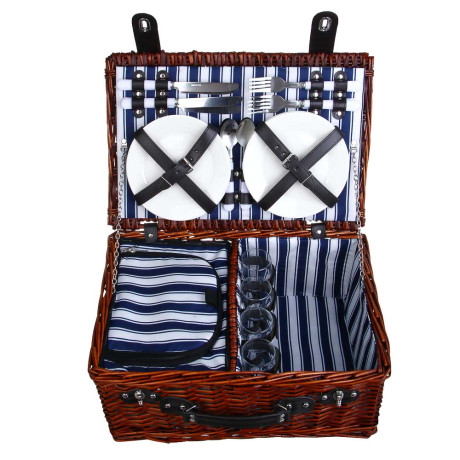 Набор для пикника на 4 персоны тм РУССО ТУРИСТО, 46х31х20 см, с сумкой-холодильником