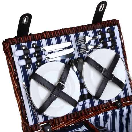 Набор для пикника на 4 персоны тм РУССО ТУРИСТО, 46х31х20 см, с сумкой-холодильником