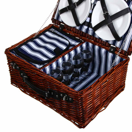 Набор для пикника на 4 персоны тм РУССО ТУРИСТО, 46х31х20 см, с сумкой-холодильником