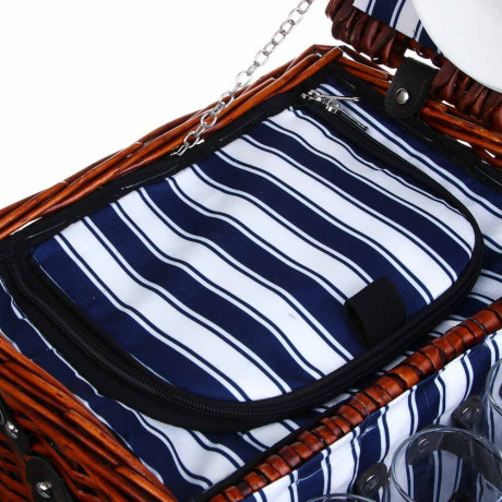 Набор для пикника на 4 персоны тм РУССО ТУРИСТО, 46х31х20 см, с сумкой-холодильником