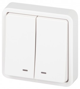 ЭРА Эксперт выкл. СУ 2 кл. (инд.) IP55, 10А,250В, белый 11-1525-01 63304