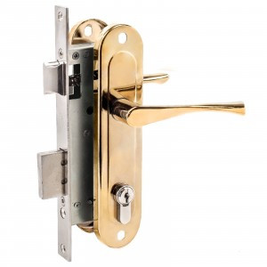 Д-град Зенит ЗВ7-70.4 золото-лак Замок врезной с/руч15)