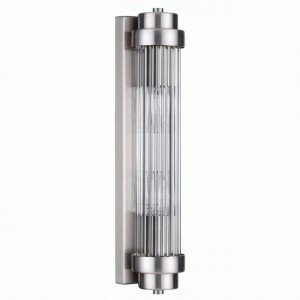 ODEON LIGHT 4823/2W WALLI ODL21 505 никель/прозр. св-к бра E14 2x40W 420x80 LORDI